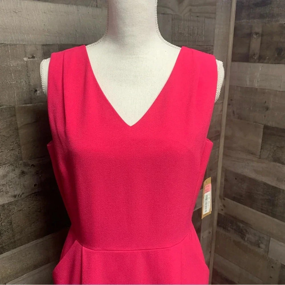 Cremieux pink dress NWT size 8.  Devin style and has pockets - Picture 2 of 11
